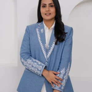 HOC Crafted Chikankari Women's Blazer